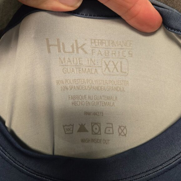 Huk Refraction Fish Fade Pursuit Long Sleeve Performance Fishing Shirt Xxl Blue - Picture 4 of 7